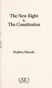 Tapa de The New Right v. the Constitution