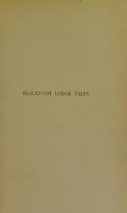 Tapa de Blackfoot lodge tales