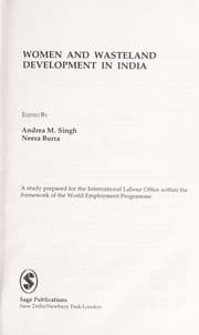 Tapa de Women and wasteland development in India