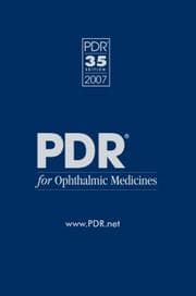 Tapa de PDR for Ophthalmic Medicines 2007 (Physicians' Desk Reference (Pdr) for Ophthalmic Medicines)