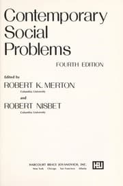 Tapa de Contemporary social problems