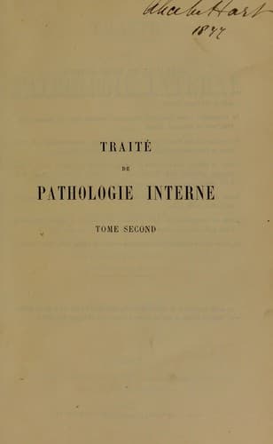 Tapa de Trait©♭ de pathologie interne