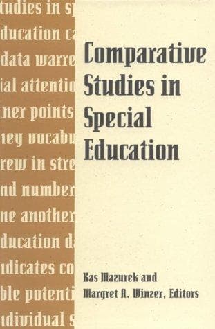 Tapa de Comparative studies in special education