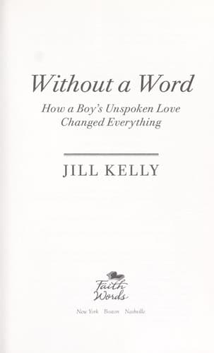 Tapa de Without a word