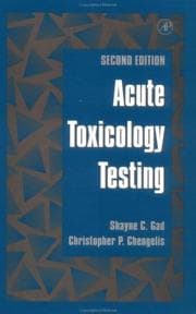 Tapa de Acute Toxicology Testing