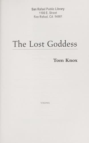 Tapa de The lost goddess