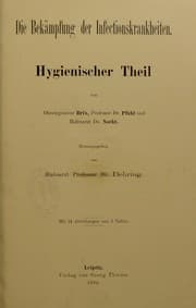Tapa de Die Bek©Þmpfung der Infectionskrankheiten : Hygienischer Theil