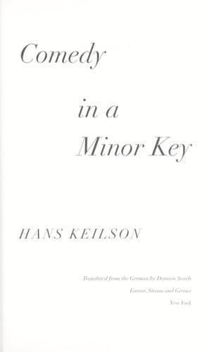 Tapa de Comedy in a minor key