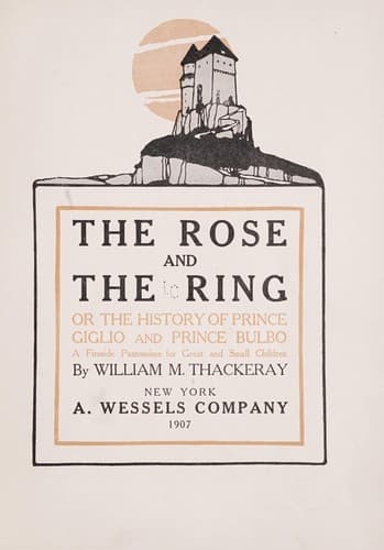 Tapa de The rose and the ring