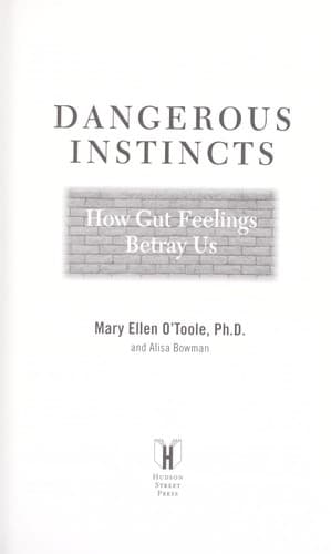 Tapa de Dangerous instincts