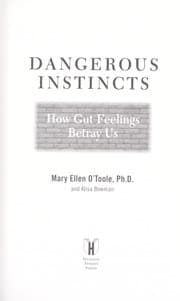 Tapa de Dangerous instincts