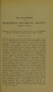 Tapa de Evidence of contemporaneous volcanic action in the Banffshire schists