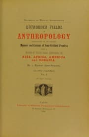 Tapa de Untrodden fields of anthropology : observations on the esoteric manners and customs of semi-civilized peoples; being a record of thirty years experience in Asia, Africa, America and Oceania