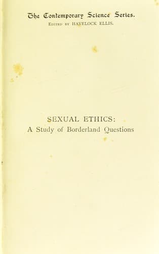 Tapa de Sexual ethics