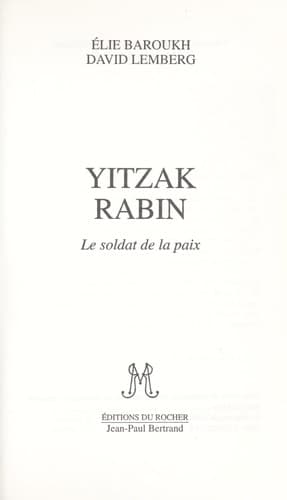 Tapa de Yitzak Rabin