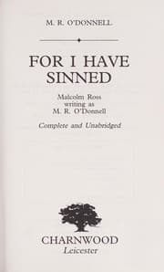 Tapa de For I Have Sinned