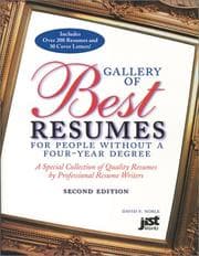 Tapa de Gallery of Best Resumes for People Without a Four-Year Degree