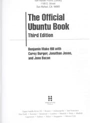 Tapa de The official Ubuntu book
