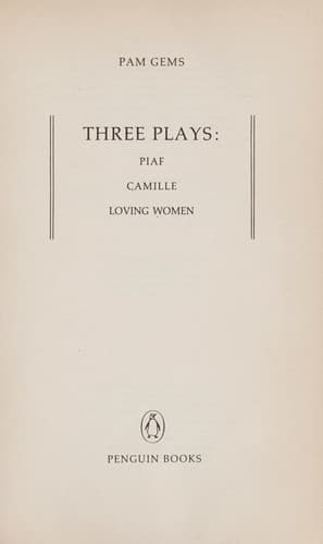 Tapa de Three plays