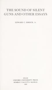 Tapa de The sound of silent guns and other essays