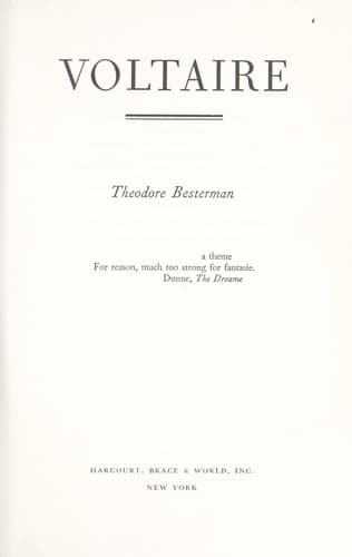 Tapa de Voltaire