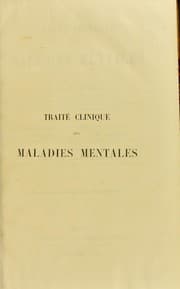 Tapa de Trait©♭ clinique des maladies mentales