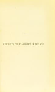 Tapa de A guide to the examination of the nose