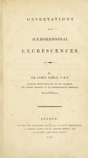 Tapa de Observations on haemorrhoidal excrescences