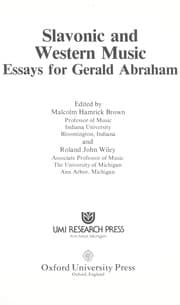 Tapa de Slavonic and Western music
