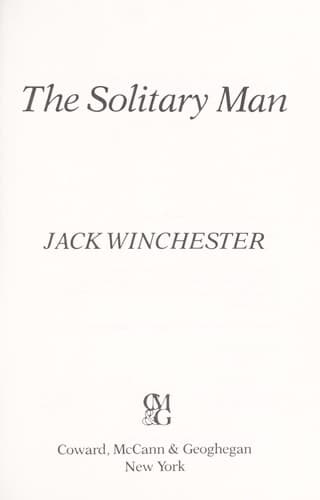 Tapa de The Solitary Man