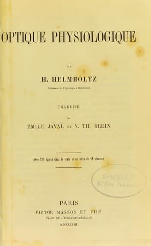 Tapa de Optique physiologique