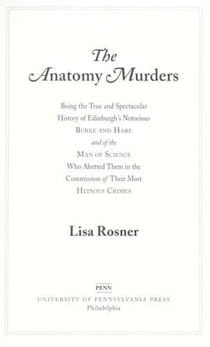 Tapa de The anatomy murders