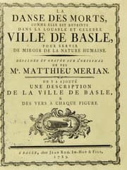 Tapa de La danse des morts, comme elle est d©♭peinte dans la louable et c©♭lebre ville de Basle, pour servir de miroir de la nature humaine