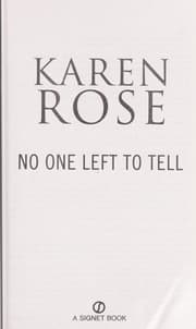 Tapa de No one left to tell