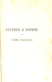 Tapa de Lettres ©  Sophie sur la physique, la chimie et l'histoire naturelle ...