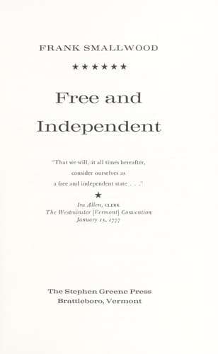 Tapa de Free and independent