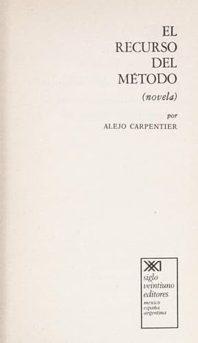 Tapa de El recurso del método