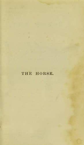 Tapa de The horse