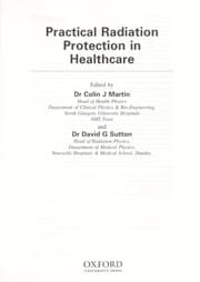 Tapa de Practical radiation protection in healthcare