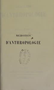 Tapa de M©♭moires d'anthropologie