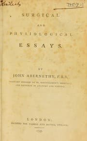 Tapa de Surgical and physiological essays. Part III