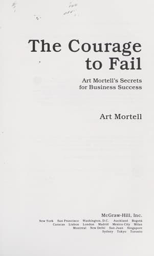 Tapa de The Courage to Fail