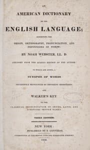 Tapa de An American dictionary of the English language