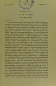 Tapa de Presidential address