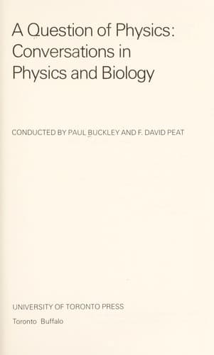 Tapa de A question of physics