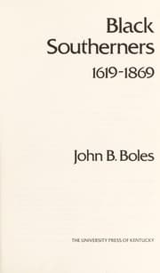 Tapa de Black southerners, 1619-1869