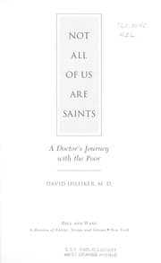Tapa de Not all of us are saints