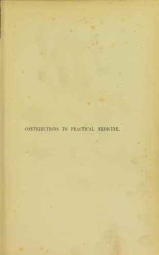 Tapa de Contributions to practical medicine