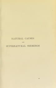 Tapa de Natural causes and supernatural seemings