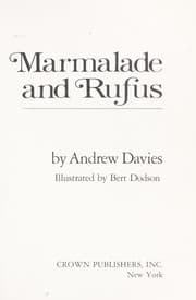 Tapa de Marmalade and Rufus